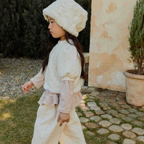 urbanrabbit/36. Cable Quilted Puff Top XS-XL