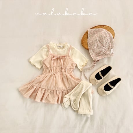 valubebe/12. shirring one-piece 6M-S