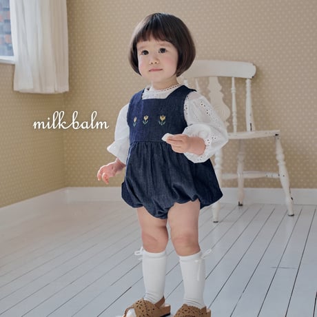 milkbalm/7. tulip denim suit XS(-6M)-M(12M-18M)