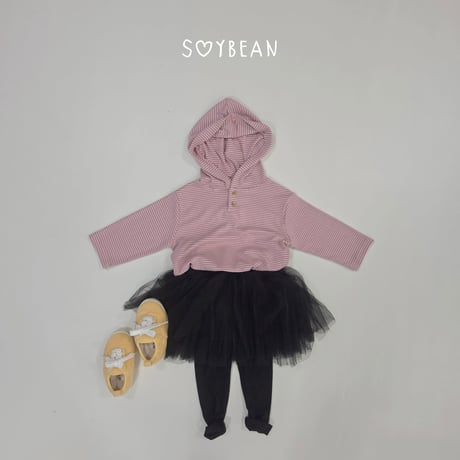 soybean/23. stripe button hoody JS-JM