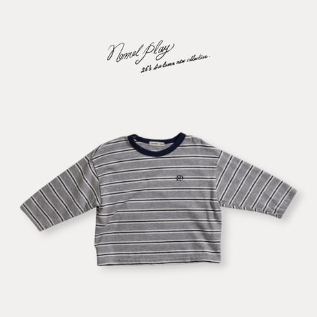 normalplay/34. day stripe T-shirt 12M-L