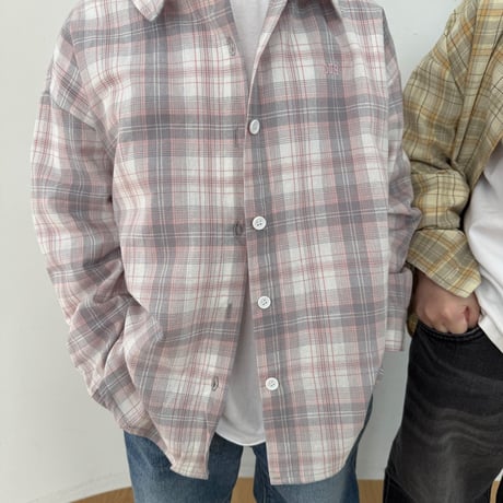 our/38. light check shirt JS-JXL