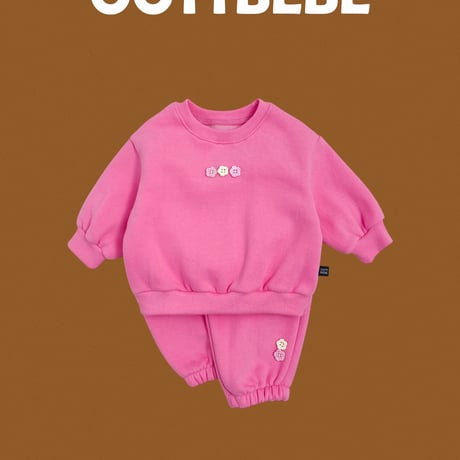 oottbebe/40. peuty button updown set XS(0-1Y)-XL(4-5Y)