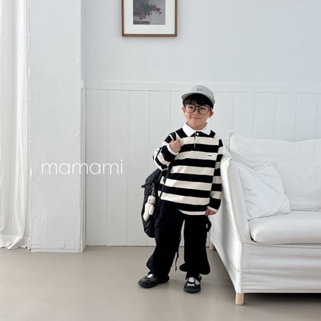 mamami/29. day rugby collar T-shirt JS-JL