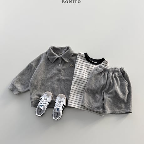 bonito/71. terry set collar T-shirt 12M-XL