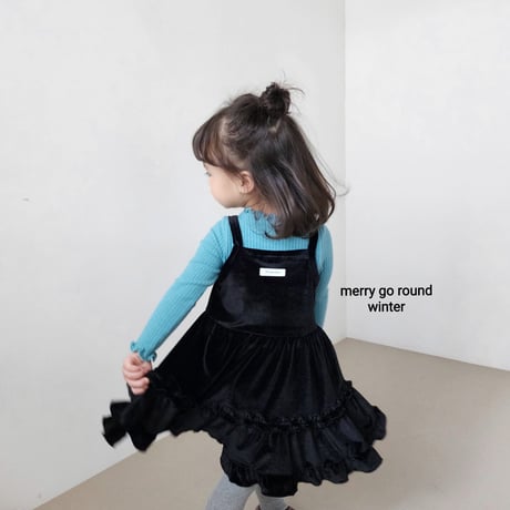 merrygoround/18. velvet one-piece XS-2XL