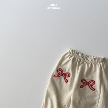 lindo/57. check ribbon jogger XS-XL