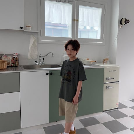owen/49. with puffy half t T-shirt S-XL