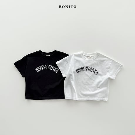 bonito/37. Sentence Short Sleeve T-shirt? JS-JM