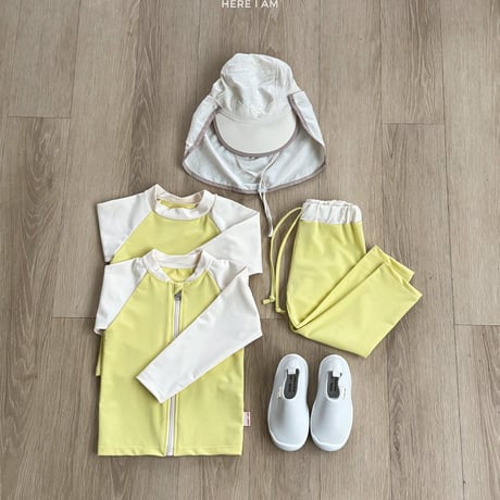 hereiam/27. bunny rash zipup set S-XL