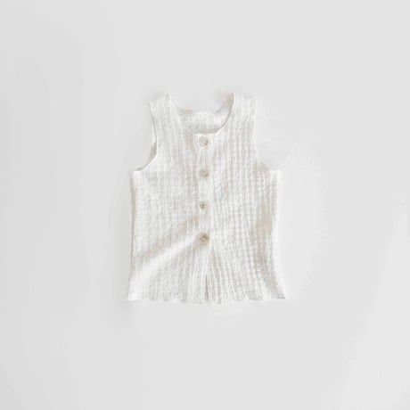 urbanrabbit/36. Crinkle Button Sleeveless Top XS-XL