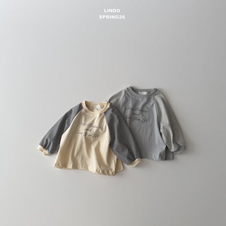 lindo/64. two color raglan T-shirt XS-XL