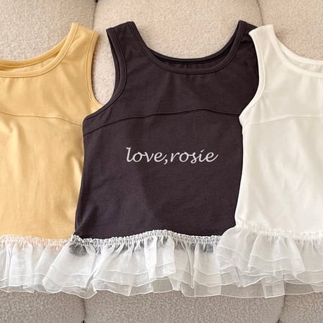 loverosie/149. Hem lace fril sleeveless top 3XL