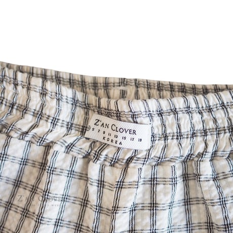 zanclover/119. merry check shorts  13-19