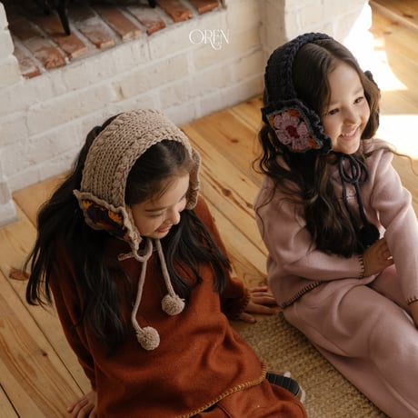 oren/32. flower knit hairband FREE