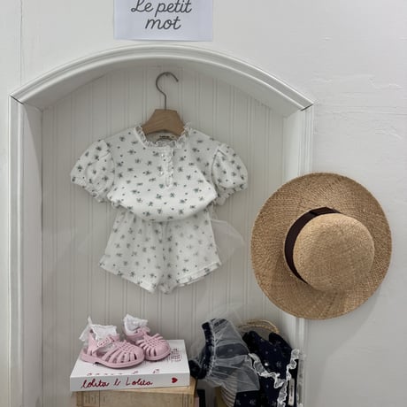 lepetitmot/12. flower waffle sha set XS-XL