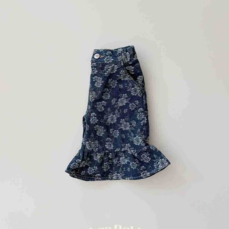 urbanrabbit/14. Floral Frill Bermuda Pants XS-XL