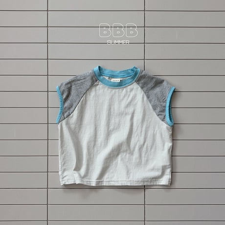 bellabambina/95. over two color rappa T-shirt XS-XL