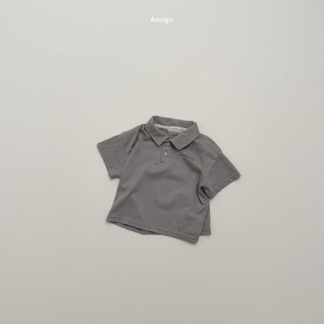 amigo/38. snow flower collar T-shirt XS-XL
