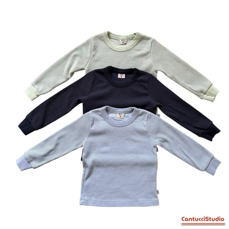 cantuccistudio/48. bri waffle T-shirt XS-XL
