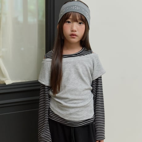 sm2/8. shorder open rayerd T-shirt 9-17