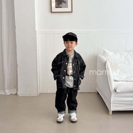 mamami/55. school denim jacket XS-XL