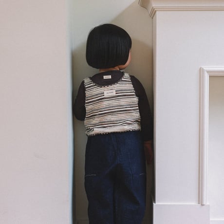 onu/37. knit vest BABY(12M)-XL(6-7Y)