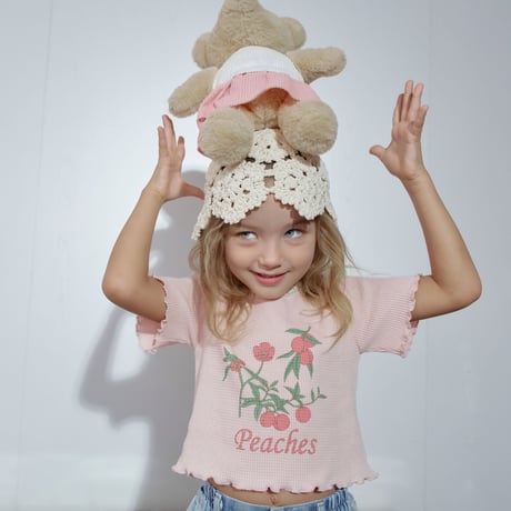 momoann/10. peach waffle T-shirt 5-13