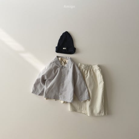 amigo/43. stripe shirt XS-XL