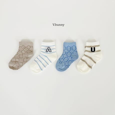 vbunny/20. ei socks set S(130-150)-L(180-210)
