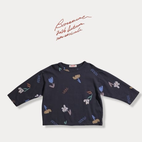 boneoune/100. flower single T-shirt JS-JL