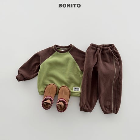 bonito/8. plan ) two ton raglan set JS-JM