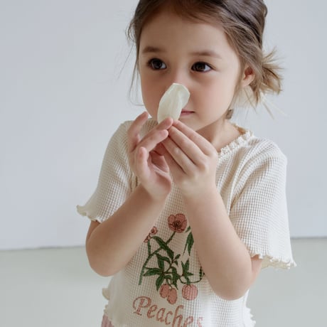momoann/10. peach waffle T-shirt 5-13