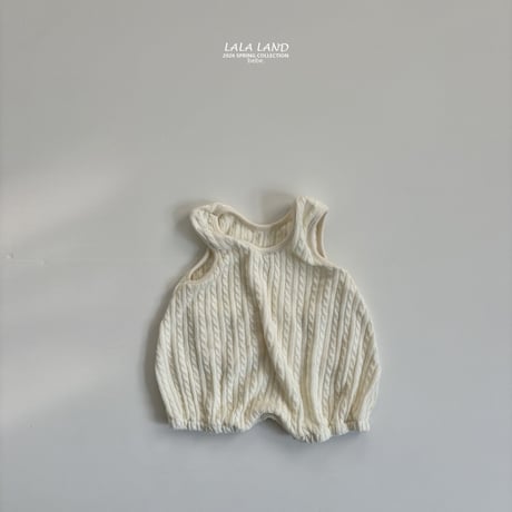 lalaland/70. bebe twist overalls knit 12M-18M
