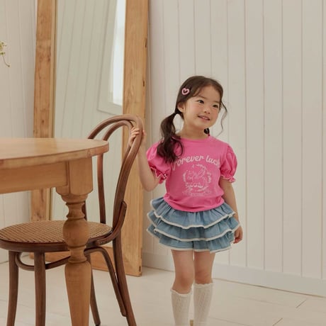 melikey/58. less denim kangkang skirt JS-JM