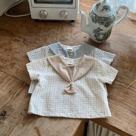 bebeholic/35. sailer marine blouse S(3-6M)-L(12-18M)