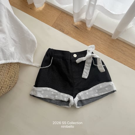 ninibello/111. half denim pants XS-XL