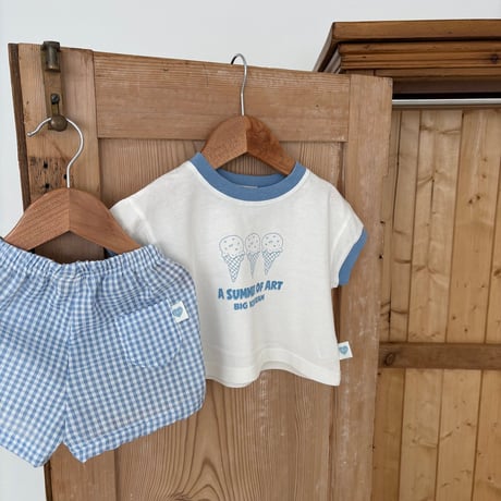 lalaland/44. jijimi check half pants 6M-18M