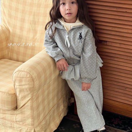 poisson/34. dot bunny ZipUp  S-XL