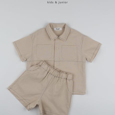 owen/31. stitch linen set shirt S-XL