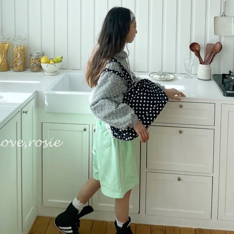 loverosie/39. lace tape bermuda pants 2XL