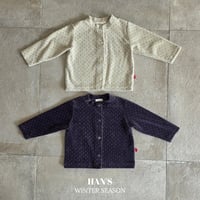 hans/13. velvet dot cardigan XXS-JS