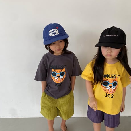 mikki/22. sunglasses tiger half t T-shirt ADULT