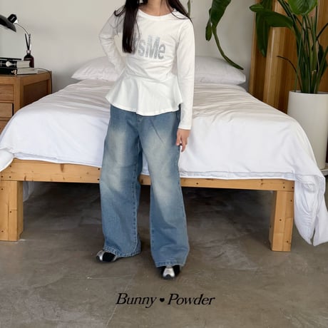 bunnypowder/103. denim pants 2XL-4XL