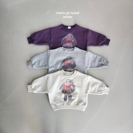 merrygoround/13. Dolly ribbon man-to-man XS-2XL
