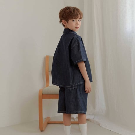 heydo/56. half t denim shirt JS-JL