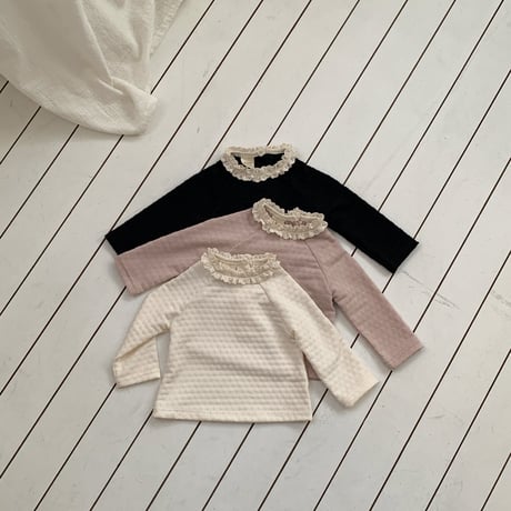 bebeholic/31. clover lace T-shirt S-L
