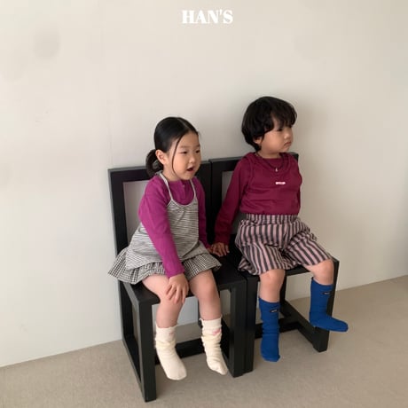 hans/63. cherry embroidery pumpkin skirt XS-XL
