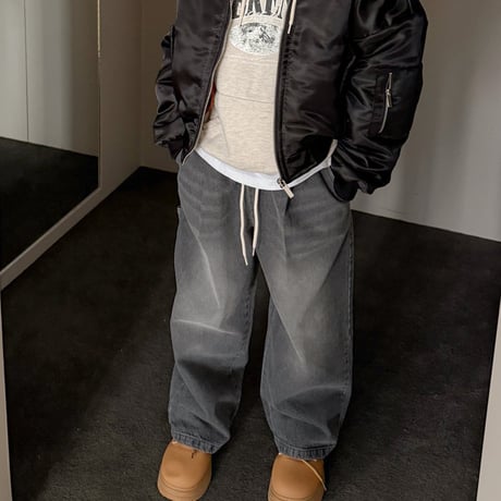 fromi/12. string denim pants JS-JL