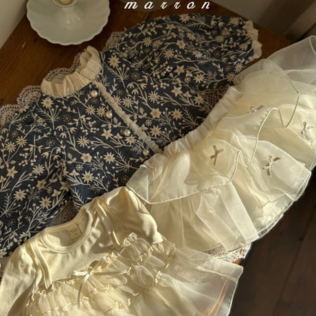 marron/44. flower jacket XS-L